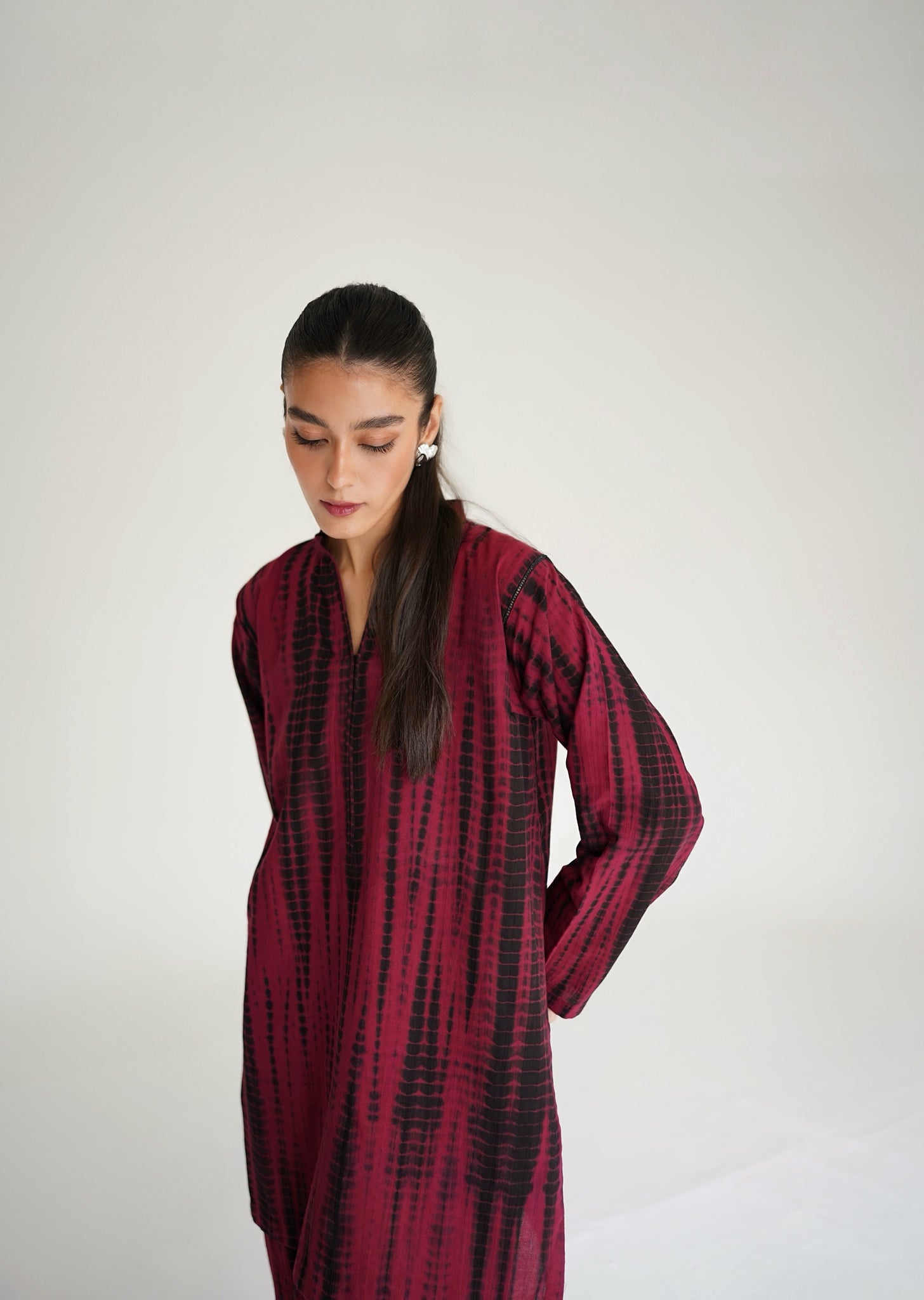 TIE AND DYE 2 pc - Premium Fabric- All Season Fabric | Cherry cola | Fast Shipping (GET 10% Discount for first time Customer Code: 10%NEW )