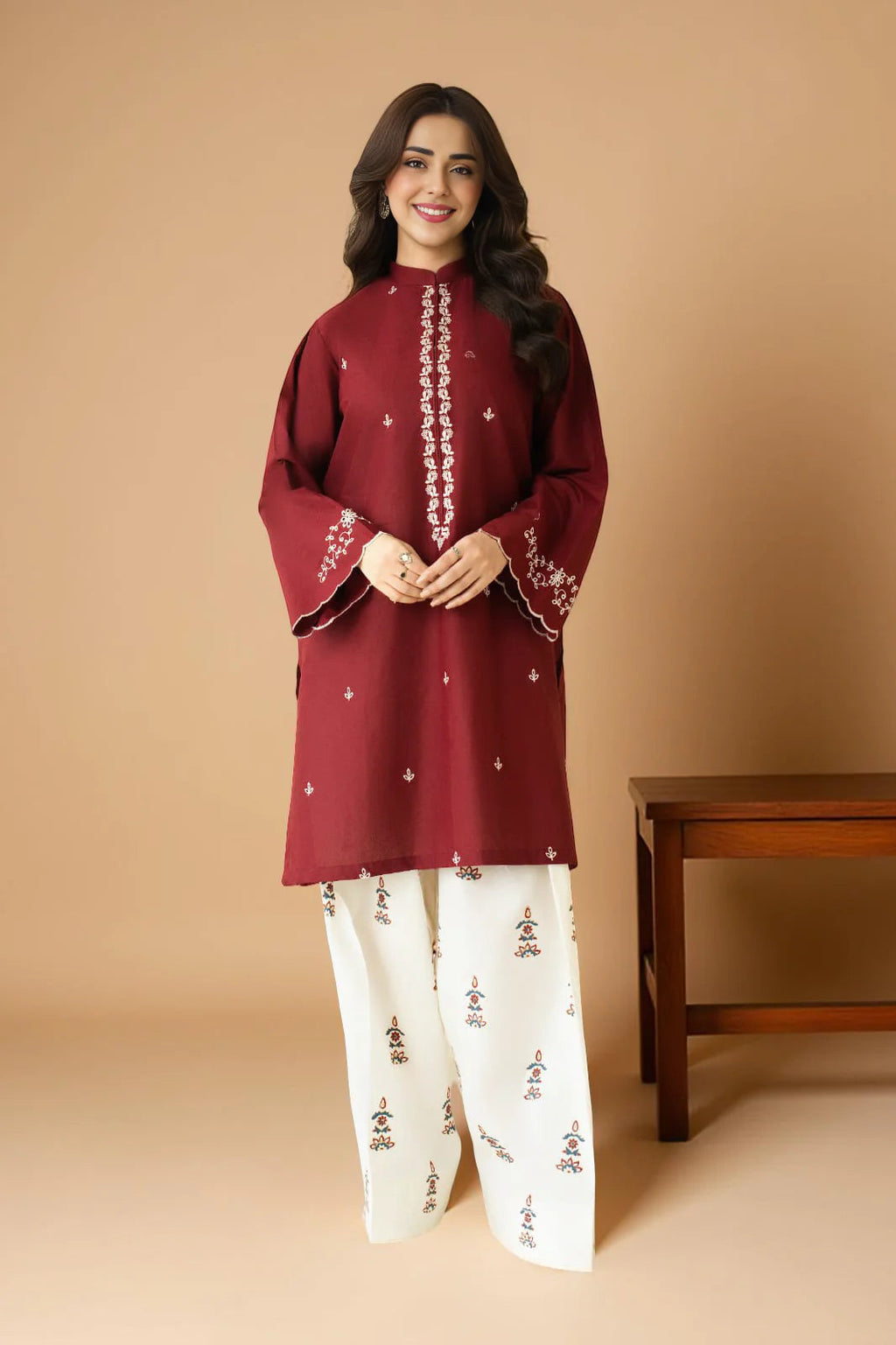 Berry 2 pc embroidered | Premium Fabric | Fast shipping |